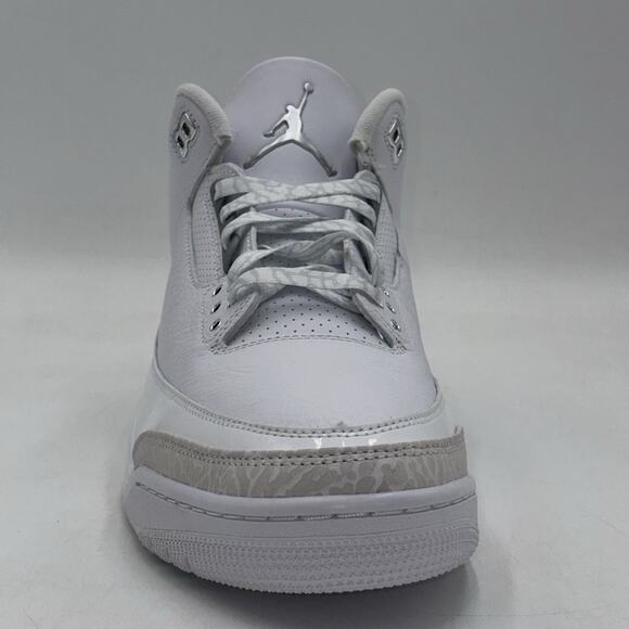 Nike Air Jordan 3 Retro White Silver Sneakers CT8532 111 Men Size 12 NEW main image 10